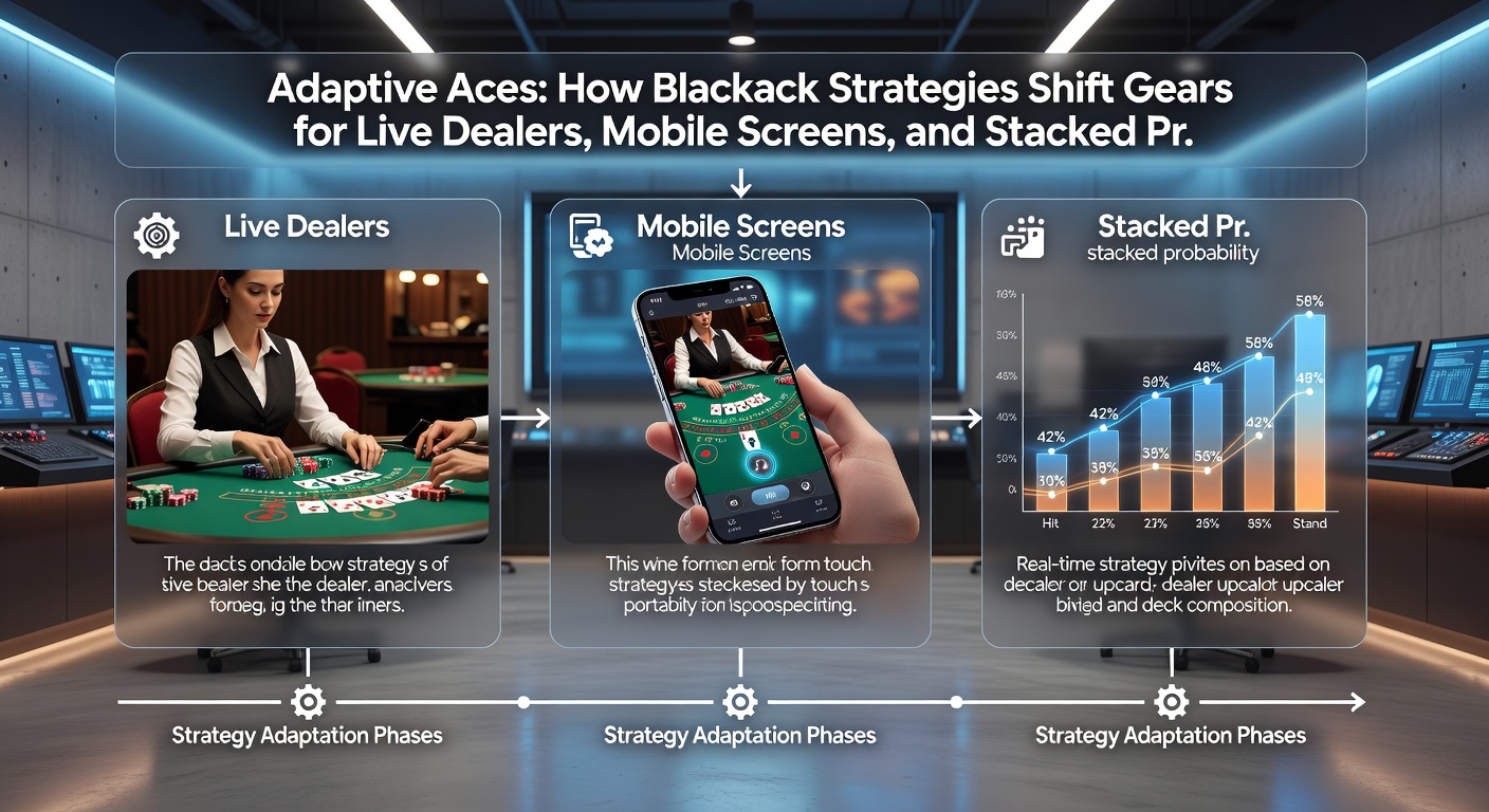 Close-up of a mobile blackjack game interfacing with live dealer feed and stacked bonus meters ticking upward during play