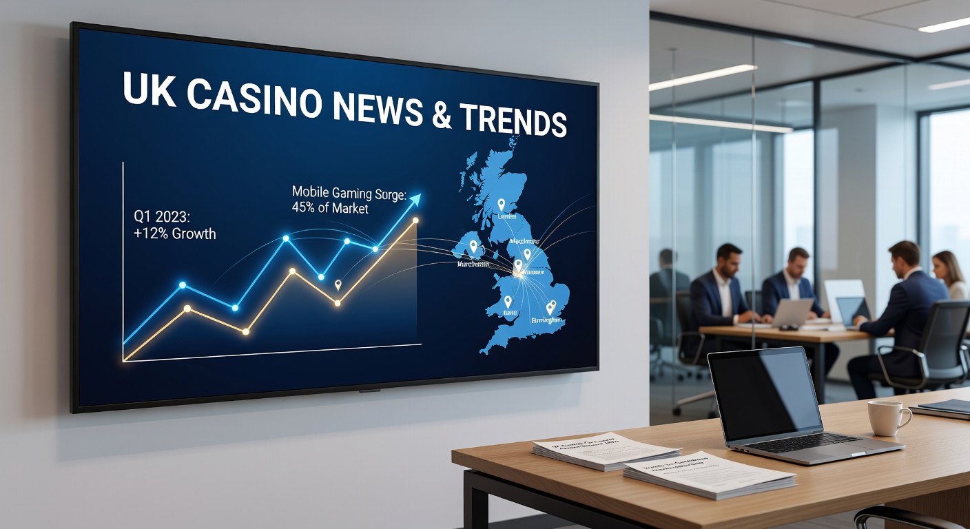 UK Gambling Commission logo with timeline graphics overlaying casino and regulatory documents