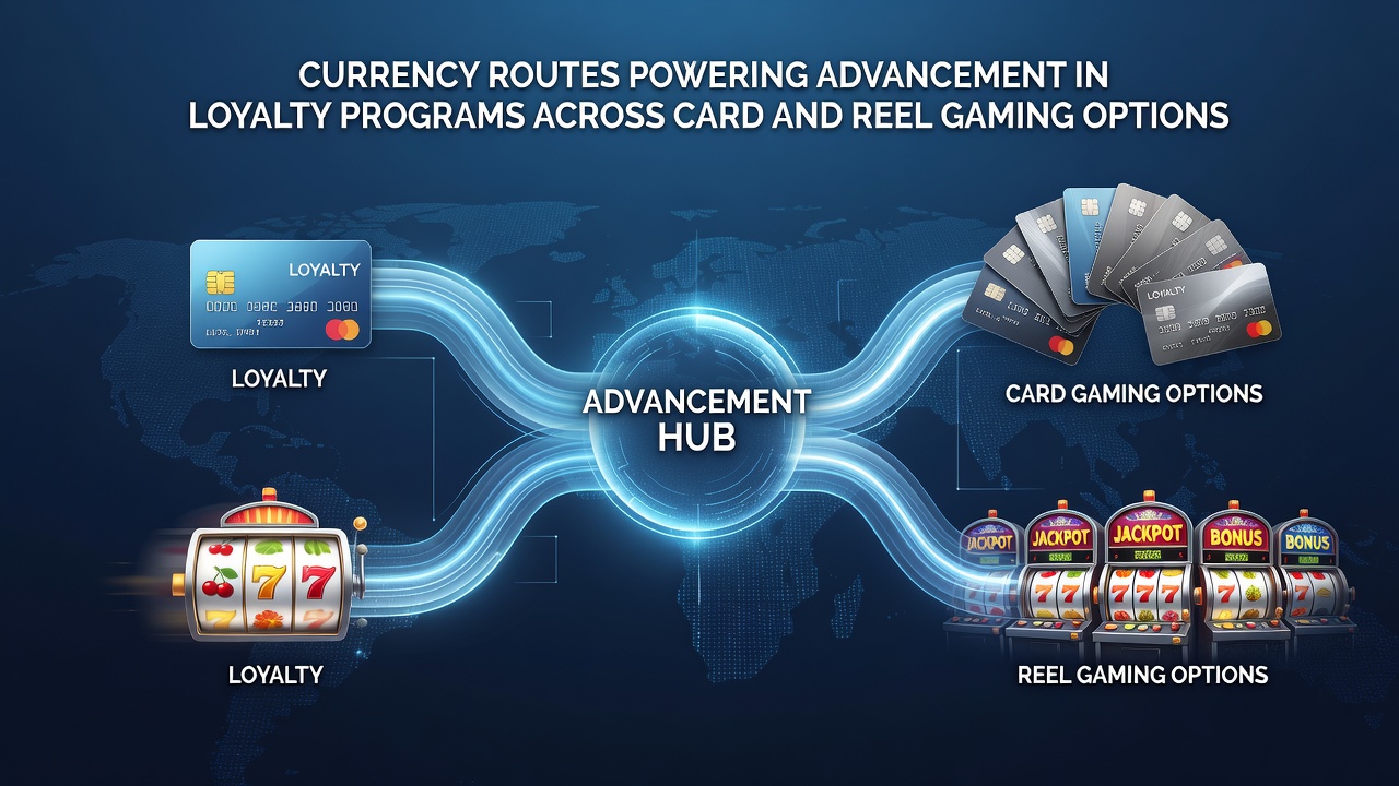 Loyalty dashboard showing points earned through various payment methods in card and slot gaming